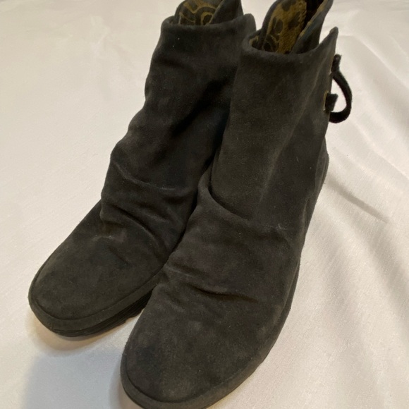 FLY London Suede Booties - Picture 3 of 7